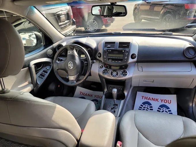 Toyota RAV4 interior dashboard and seats cleaned — Thank You floor mats Blue Rose Auto Detailing Springfield OR