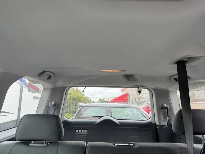 Minivan headliner and ceiling cleaned during interior detail — Blue Rose Auto Detailing Springfield OR