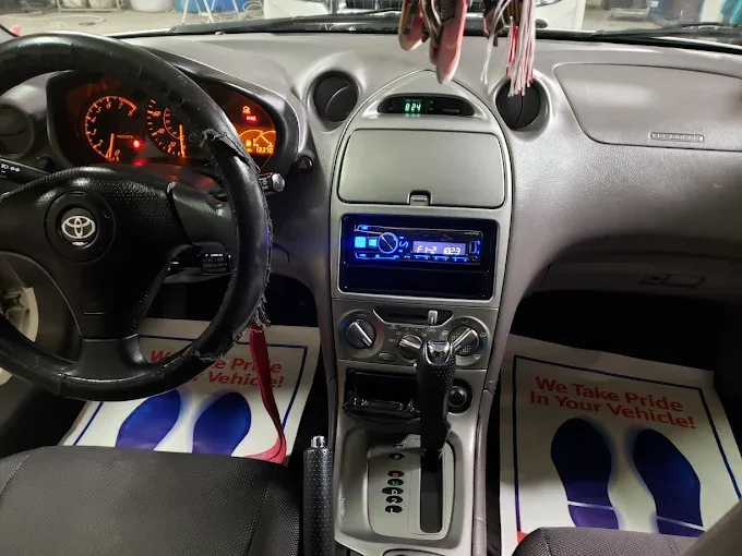 Toyota Celica interior dashboard cleaned — We Take Pride In Your Vehicle mats Springfield OR